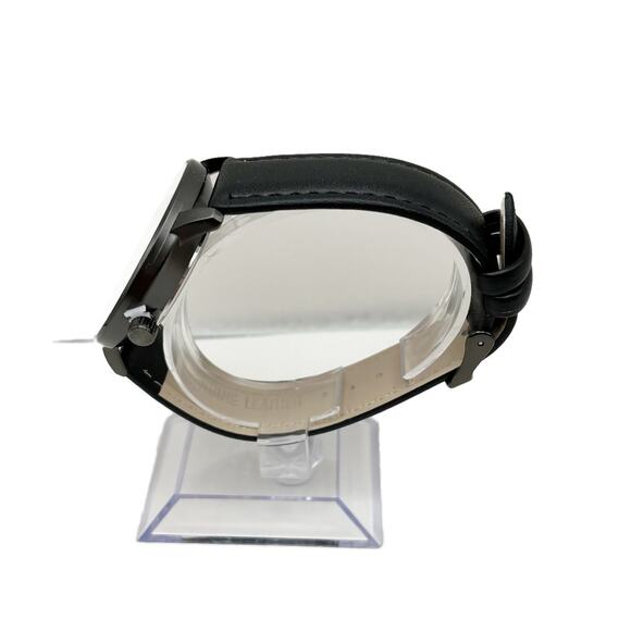 Austin Jageur Model One Quartz Movement Leather Band Watch in Black - Picture 4 of 8